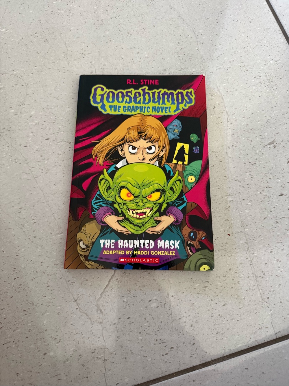 Goosebumps The Haunted Mask Kids Costume Graphic Novel Cover - Green